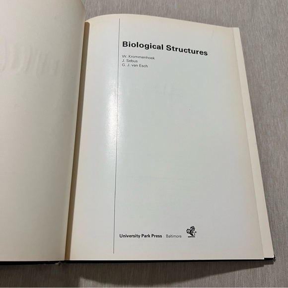 👑Vintage 1980 Biological Structures Atlas Krommenhoek Sebus Esch Hardcover - Picture 8 of 14